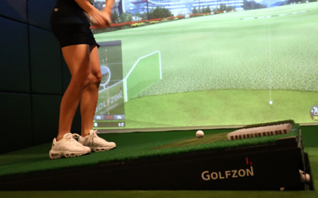 イメージ:傾斜でリアルなラウンド体験