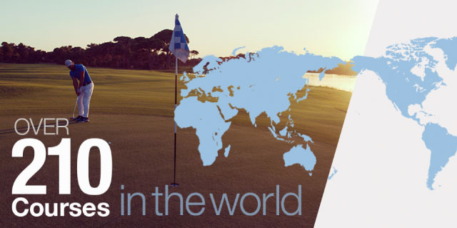イメージ:世界の約190以上ものコースを体験